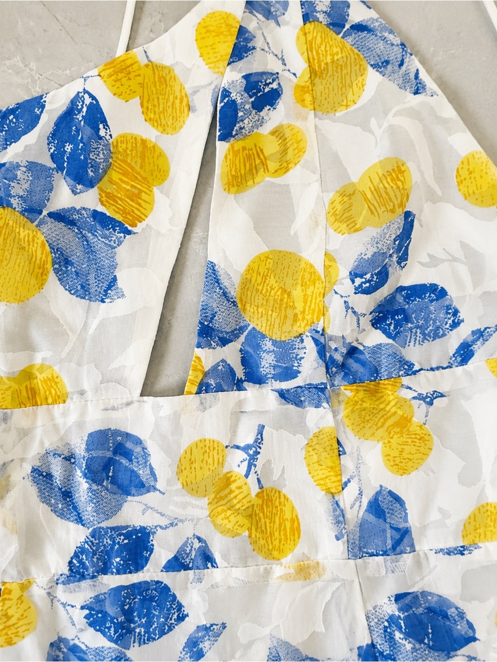 Hello Molly One-Shoulder Lemon Print Mini Dress – Size Small (US 4) 🍋💙 - Picture 5 of 5